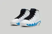 AIR JORDAN 9 RETRO 'POWDER BLUE' (GS) BIG KIDS US SIZE - 7 Y STYLE # FV0143-101