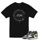 1776 Tee to match Air Jordan Retro 1 Mocha Sneakers