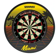 Formula Sports Micro Band 3 Dart Board And Winmau Miami Dartboard Surround Set