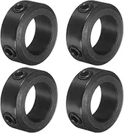 uxcell 4pcs Set-Screw Collars 16mm Bore, 1045 Steel Shaft Collars, 26mm OD, 10mm Width Axle Collar Clamp for Linear Rod Shaft Guide