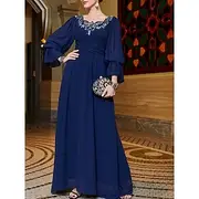 A-Line Mother of the Bride Dress Elegant Square Neck Floor Length Chiffon Long Sleeve with Lace Pleats 2025