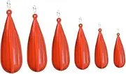MOBUTOFU Enhance Your Casting Technique 6pcs PVC Fishing Casting Plugs for Practice and Training