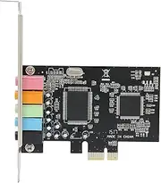 ASHATA PCIe Sound Card, 5.1 Internal Sound Card for PC Windows 7 /Vista/XP 32/64 bit with Low Bracket, 3D Stereo PCI e Audio Card