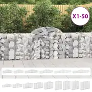 Arched Gabion Basket Stone Retaining Wall Gabion Cage Galvanised Iron vidaXL