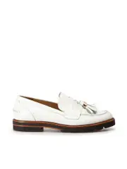 White Tassel Detail Loafers