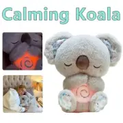 Luminous Baby Sleeping Doll Cute Koala Bear Music Toy Early Education Plush AU