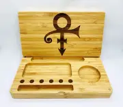 Prince laser engraved magnet back flip style rolling tray Christmas gift