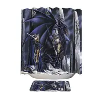 Dark Art Dead of Winter Dragon and Warriors Shower Curtain
