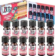 Yummy Dessert Scented Oils (12 Pack) - X Large 10ml (.34 oz) Includes Natural Food Fragrance Scent Oil Bottles for Diffusers, Aromatherapy, Essential Oil, Candles, Crafts - Cake, Cookies, Pies, & more
