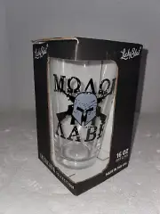 Lucky Shot Americana 16 oz Pint Drinking Glass Molon Labe 2A 2nd Amendment USA