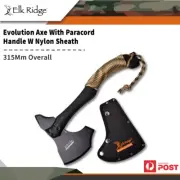 Elk Ridge 315mm Evolution Axe With Paracord Handle W Sheath #k-ere-axe001-bk