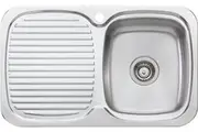 Oliveri LakeLand Single Right Hand Bowl Inset Sink With Drainer LL117
