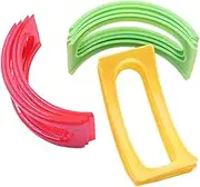 SHOWERORO 24 Set Pizza Stand Set Curved Food Rack Creative Food Storage Rack Stackable Tray for Booth