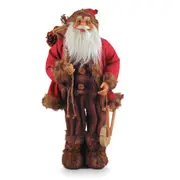 Traditional Christmas Santa Claus With Drum 60cm Novelty Figurine/Figure Statue