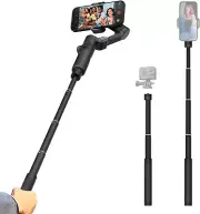 Gimbal Extension Rod 29" Pole for DSLR Cameras Adjustable Selfie Stick with 1/4