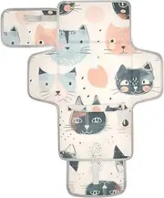 Reusable Portable Changing pad with Tissue Pocket Waterproof Pads for Baby for Moms, Dads