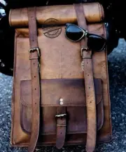 Mens Vintage Genuine Leather Laptop Backpack Rucksack Messenger Bag Satchel NEW