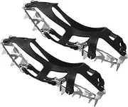 [Generic] Shoe Spikes Shoe Crampons for Snow and Ice Antiskid Stainless Steel Spikes Ice Crampons Spikes Traction Cleats for Fishing