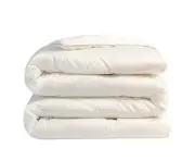 Comforter Cotton Bedding Comforter for All Season, Lightweight & Comfortable Bed Comforter-White