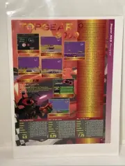 Top Gear 3000 video game print ad wall art ephemera