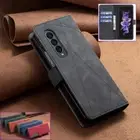 Wallet Magnetic Flip Leather Card Slots Case For Samsung Galaxy Z Fold 6 5 4