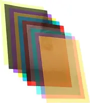 TINEASUR 10pcs PVC Film Blackout Sheets Sis Gels Overlay Dyslexia Reading Filter Sheets