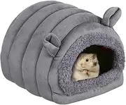 Toyvian Rat Hamster Warm Bed House Cute Toy Nest for Small,Sugar Glider,Chinchilla,Dwraf Hamster,Guinea Pig,Chinchilla(Grey)