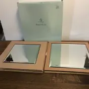 Partylite Mirrored Coaster Set Candle Holder New