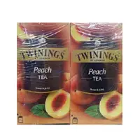 在飛比找樂天市場購物網優惠-Twinings唐寧 香甜蜜桃茶(50g*2/組) [大買家