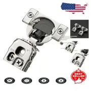 50-Pack Satin Nickel Soft Close Cabinet Hinges for Modern Kitchen Upgrade