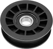 1 x 3 inch flat drive pulley replacement part for lawnmower pulley 756-05032 75605032 compatible with Cub Cadet compatible with MTD compatible with Craftsman black