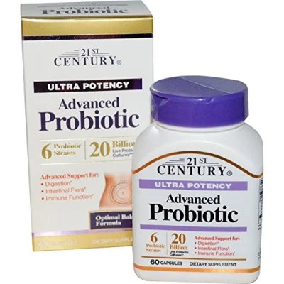 21st Century Ultra Potency Advanced Probiotic Capsules 60 ct