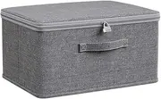 Mirpuytn Storage Box with Lock, Clothes Toys Organiser Box with Lid, Stackable Protective Lockout Utility Container, Snacks Chest for Jeans, Sweaters