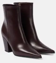 [Gianvito Rossi] Gianvito Rossi Keinna leather ankle boots AU 9 burgundy