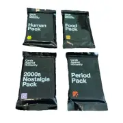 Cards Against Humanity: Expansion Pack Bundle Human, Food, Period 2000s New