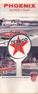 1962 Texaco Road Map: Phoenix NOS