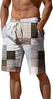 [Generic] Board Shorts Mens Swimwear Casual Shorts Pocket Drawstring Elastic Waist Graphic Color Block Geometric Pattern Breathable Soft Short Casual Daily Holiday Fashion Streetwear Elastic Waist Shorts Men