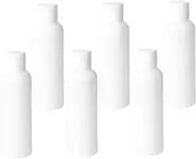 ARTSEWPLY 6Pcs Reusable Travel Bottles Leakproof Portable Lotion Dispenser Empty Cosmetics Containers for Toiletries White with Caps for Vacation and Outdoor