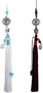 [Kopida] 2 Pcs Mo Dao Zu Shi Bell Tassels Pendant Cosplay Prop Keychain, Car and Bag Accessory, Hanfu Accessories, Souvenir, DIY Craft