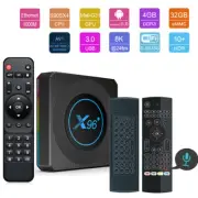 Quad Core X96-X4 Android 11.0 Amlogic 8K UHD Dual WiFi 5G+1000M Ethernet TV Box