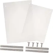 HONITANO 2Pcs Acrylic Nail Tip Display Board Nail Art Color Plate Holder for Salon Practice Showcasing Designs Includes Boards for Nail Art Learners Professionals