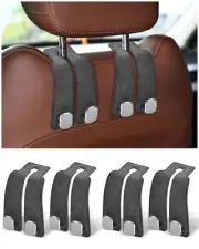 Headrest Hooks for Car, 4 Pack Car Seat Back Organizer Storage Hook, Double H...