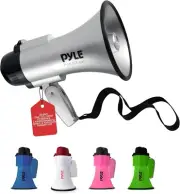 Portable Megaphone Speaker Siren Bullhorn - Compact and Battery Operated with...