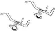 Set of 2 Stainless Steel 316 Fishing Rod Holders Pole Bracket Support Clamp on Rail Mount 25mm Boat Accessories
