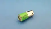 2 LED LIGHT EMITING DIODE Base (T3 1/4) Green 28V/30-BP , LEDTRONICS B3127CWPG5