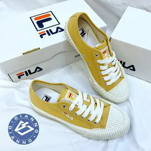 帝安諾-實體店面 現貨 Fila Classic Kicks G餅乾鞋 開口笑鞋 帆布鞋 黑 米白 白 芥末黃 韓國熱賣【APP下單享4%點數】