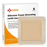 5Pcs Silicone Foam Dressing 7" x 7" (17.5cmx17.5cm) - Wound Care Sacrum Foam ...