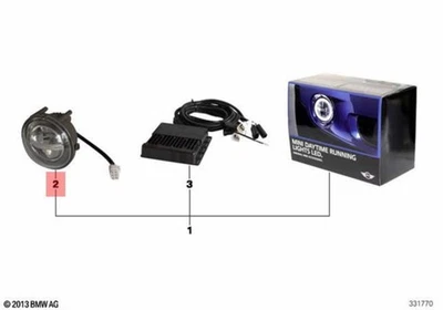 Genuine MINI Cooper JCW Individual Light Mini Day.Dr. Lights Led 63122348832