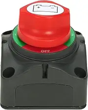 12V/24V Dual Battery Selector Switch 300A Battery Main Switch 4 Position Switch Selector for Car RV Boat-RAYWE