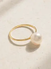 [Mateo] Mateo - Pearl Dot 14-karat Gold Pearl Ring - 7 7 Gold